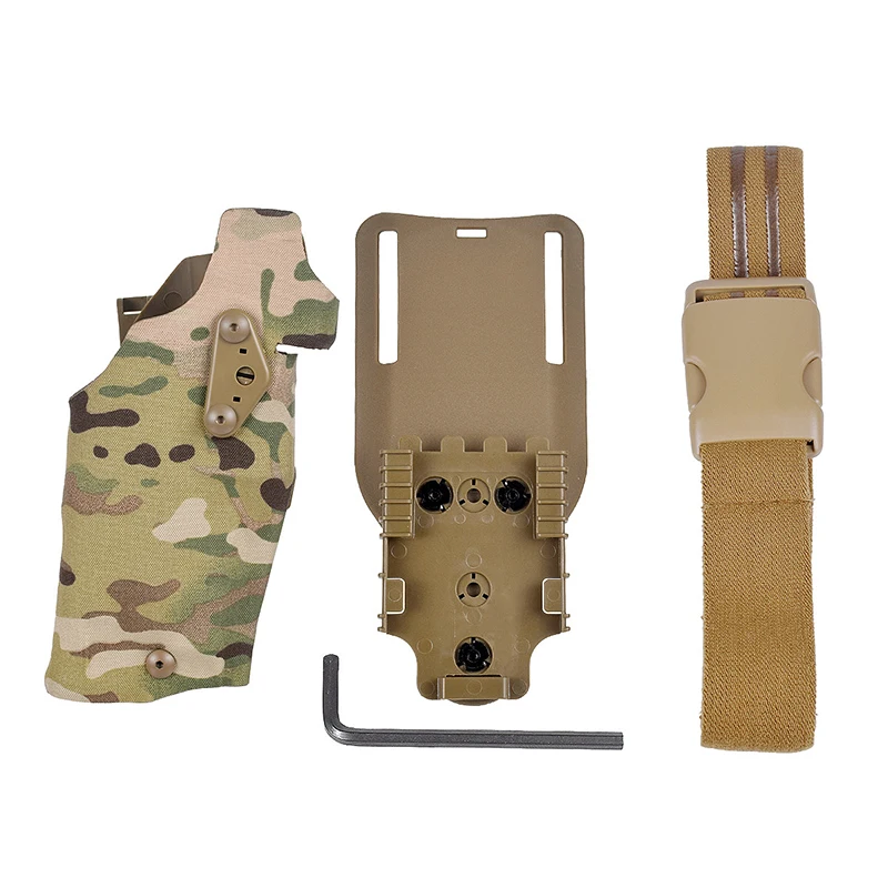 Promotion Tactical Hunting Waist Belt  G17/19 Holster With Quick Release Polymer Tactical Leg Drop Tool case Holder