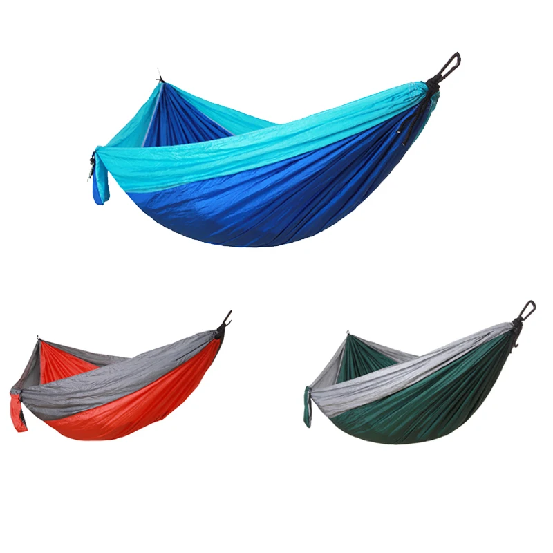 Hot Selling On Amazon Outdoor Portable Parachute Nylon Camping Hammok/hamock/hamak/hammock With Tree Strap