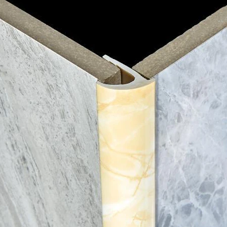 PVC Plastic  Colorful Customized Decorative Exclusive Different Shapes Wall Corner Edge Tile Trim