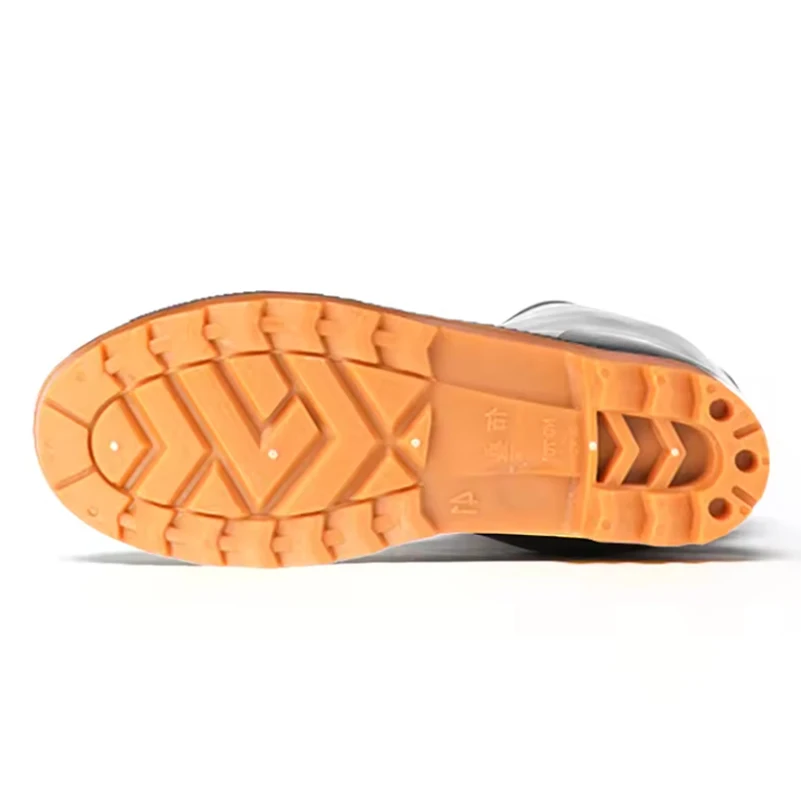 Manufacturer Supplier Durable Fashion Pvc Boots Plastic Rain Shoes Fishing Waterproof  Rubber Rain Boots for Men