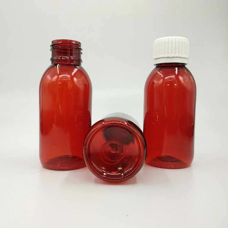 
100ml medicine bottles plastic pill cough syrup bottle 
