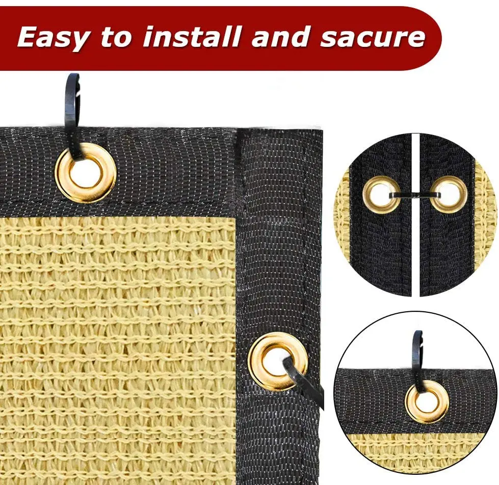 
Red Shade Cloth/Fence Privacy Screen Fabric Mesh Net for Construction Site, Yard, Driveway, Garden, Railing, Canopy, Awning 