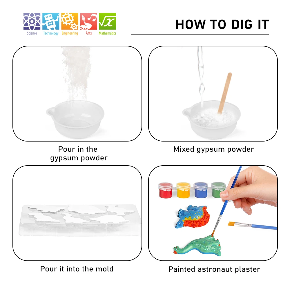 2022 hot sell toy unisex best gift painting toy make your own creative model color painting dinosaur painting