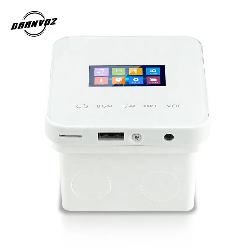 Wall Mounted Stereo Home Sound System  Android  touch screen 4*25W mini wireless blu tooth wall amplifier