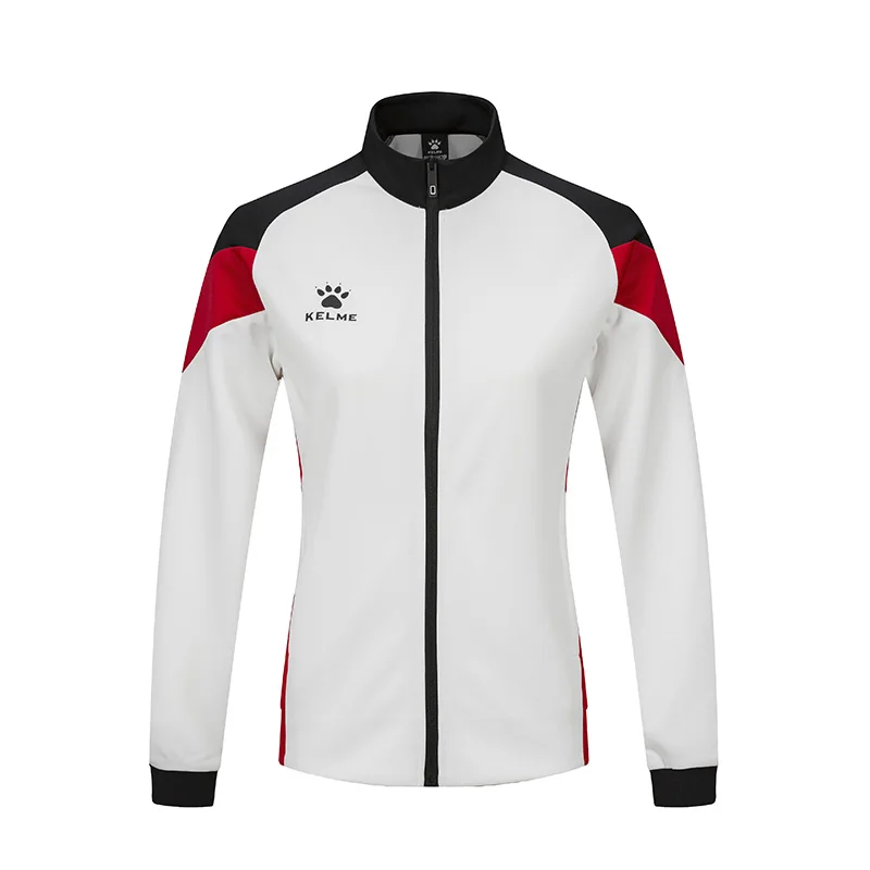 Женская спортивная куртка KELME, повседневная спортивная толстовка на молнии для бега, унисекс