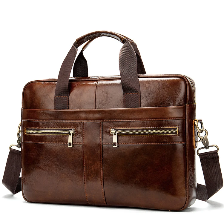 new 2023 travel business laptop genuine leather shoulder messenger bag men
