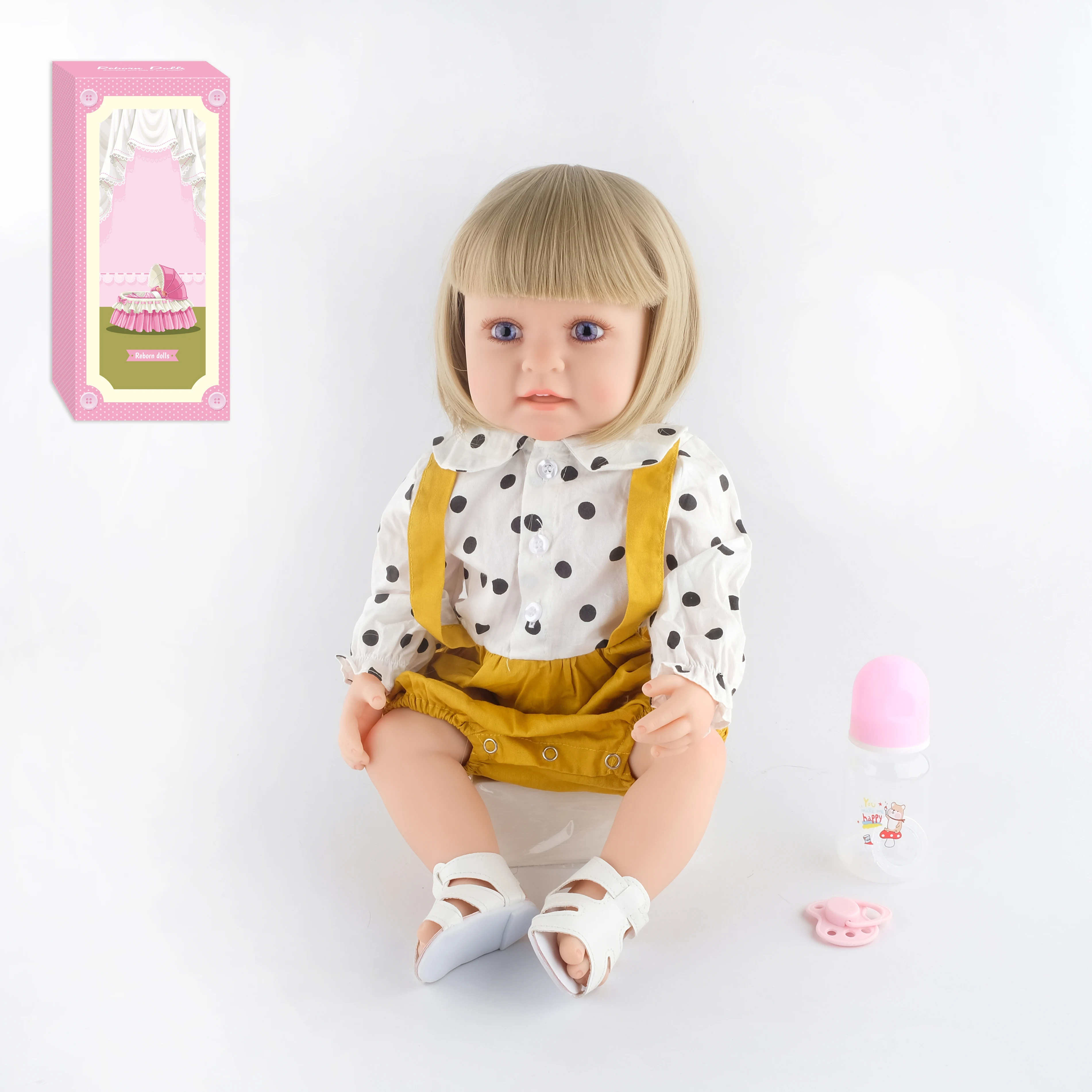 Top Seller Cheap Soft Full Body Silicone Vinyl Cute Reborn Baby Dolls Toy for Kids