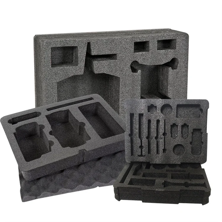 High Quality Epe Custom Foam Insert Packaging Black EPE PU EVA Foam Package High Density Polyethylene Foam Insert Packaging