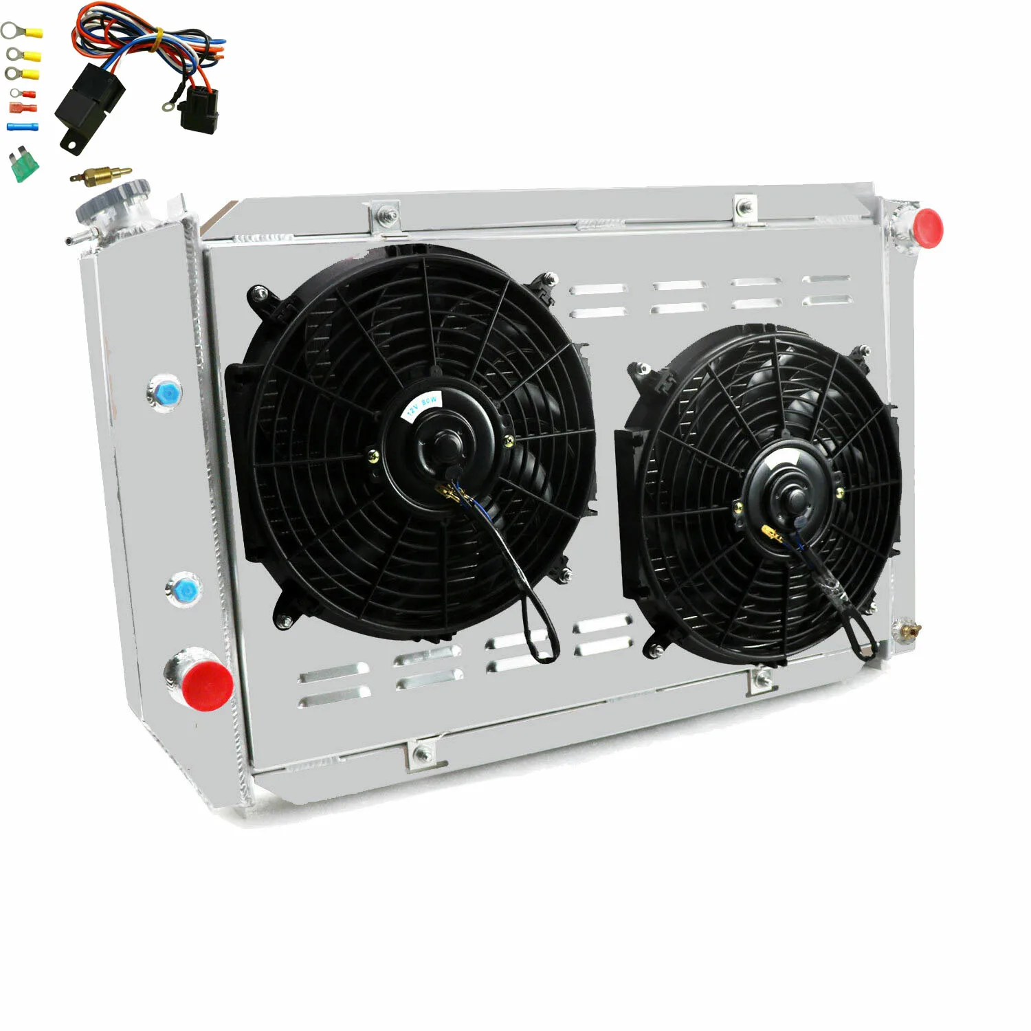 3 Row Radiator Shroud Fan For 1971 72 73 Ford Mustang Mercury Cougar V8 5.0 5.8L