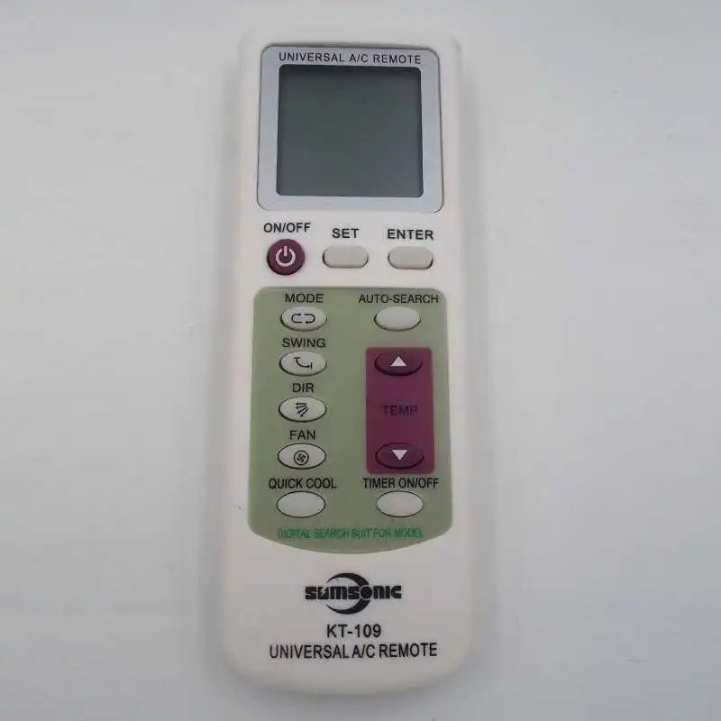 Sumsonic-kt-109ii air conditioner remote controller