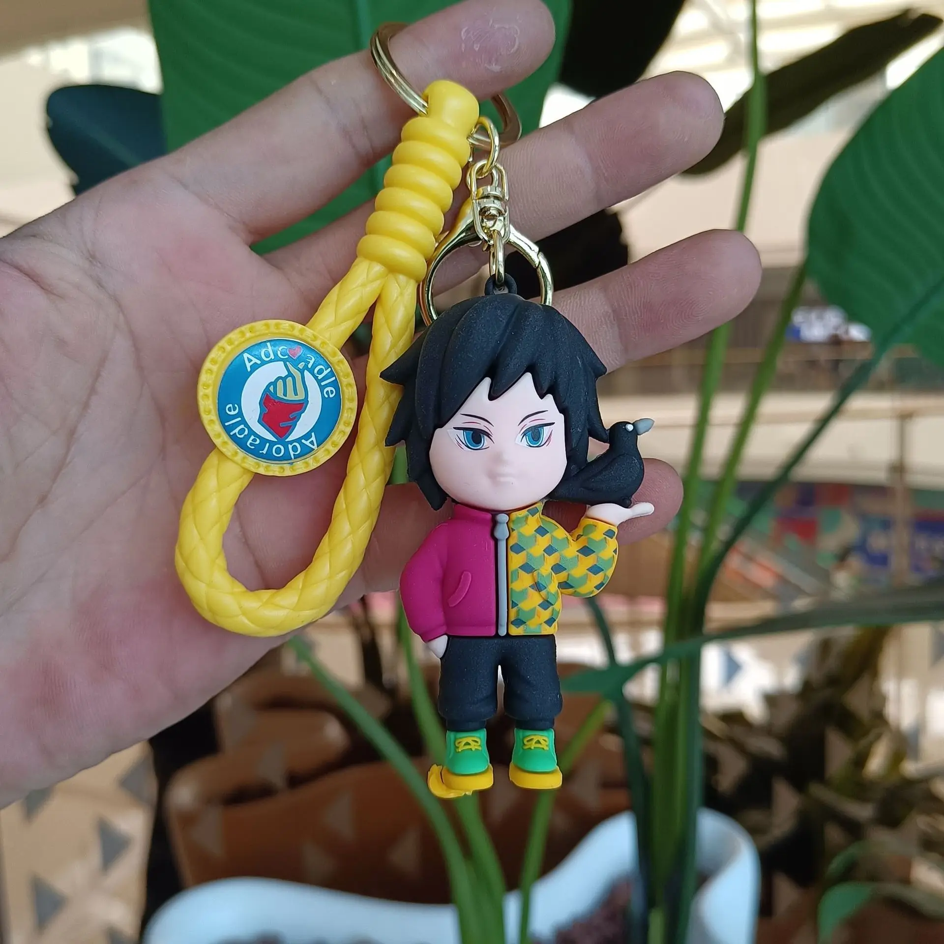 Animation Cartoon Ghost Killer Key Chain Creative Animation Car Key Chain Figure Bag Pendant Small Gift