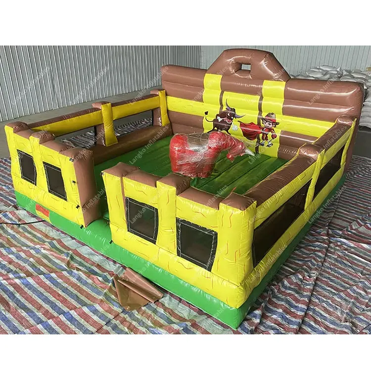 Low Price High Quality Red Rodeo Bucking Mechanical Bull Ride Carnival for