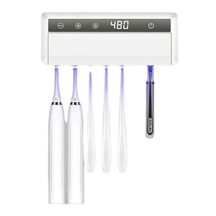 Smart Auto Sensor UV Light Sanitizer 99.9% USB Rechargeable Multifunction Toothbrush Sanitizer Box