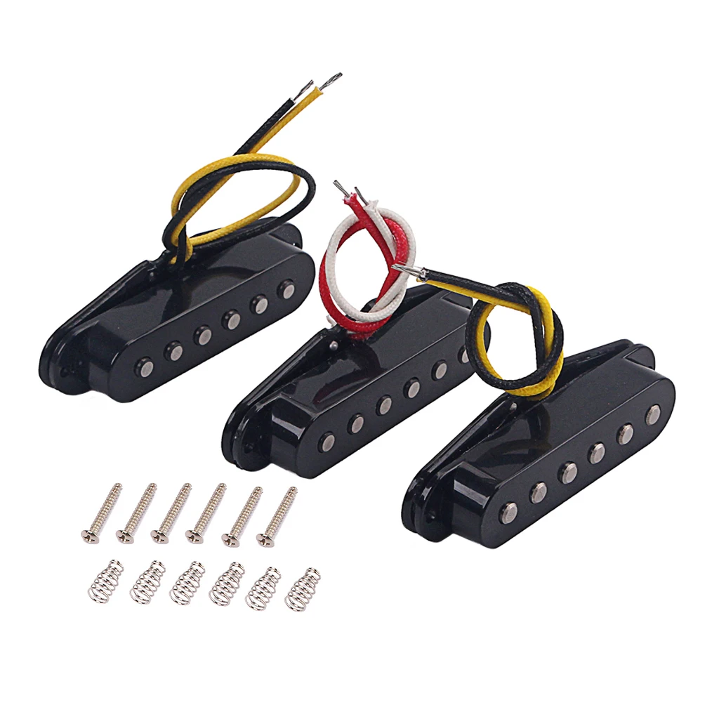 
GMB106 New High Quality 1Set/3Pcs Alnico 5 Alnico V Single Coil Pickup SSS For Strat Style Guitar 