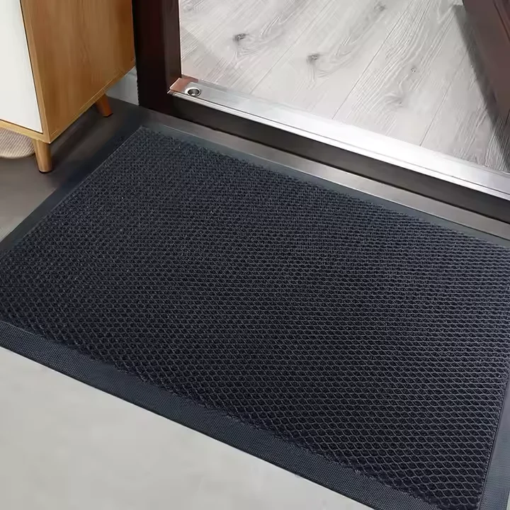 High Quality Elastic Carpet Door Pvc Anti Slip Machine Washable Plastic Mesh Floor Entrance Mat