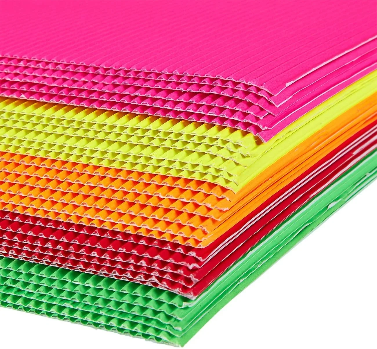 A4 size ,Bright Corrugated Paper Sheets Decorative Corrugated Paper for DIY Art Crafts Signs Projects