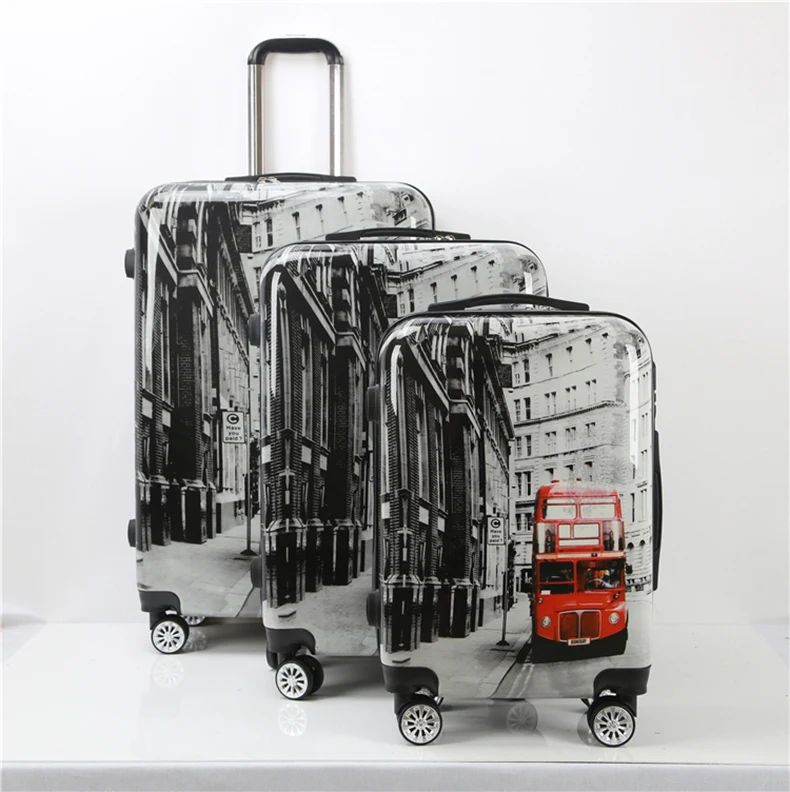 Cheap Price Colorful Abs/pc Kids Suitcase Large Capacity 3 Piece Luggage Set Luggage Bag New Model