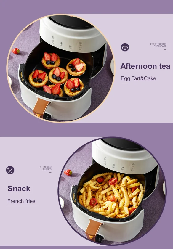 Oem Customized Liners Silicone Pot German 2023 4l 6l 8l Oem Wholesale Dual Digital Power Silver Crest Smart Air Fryers Oven