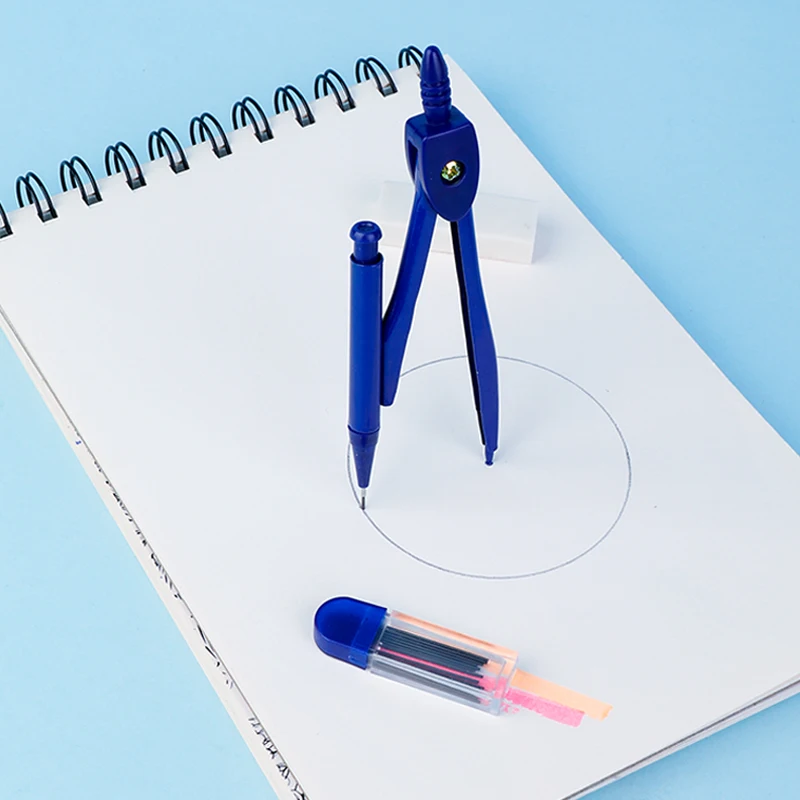 Hot Selling Metal Mathematical Geometric Protractor Drawing Ruler Compass with high quality Student Stationery