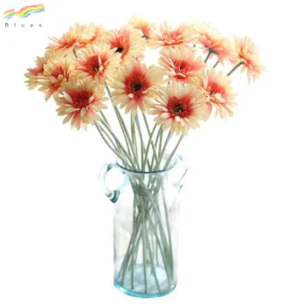 
Wholesale Artificial Daisies Flowers Realistic Silk Flower Gerbera Daisy Bridal Wedding Bouquet Decoration 