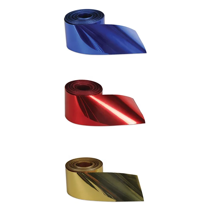2023 Hot Sale Gold Silver Blue Red Mylar Streamer Metallic Confetti Anti-flame Streamer