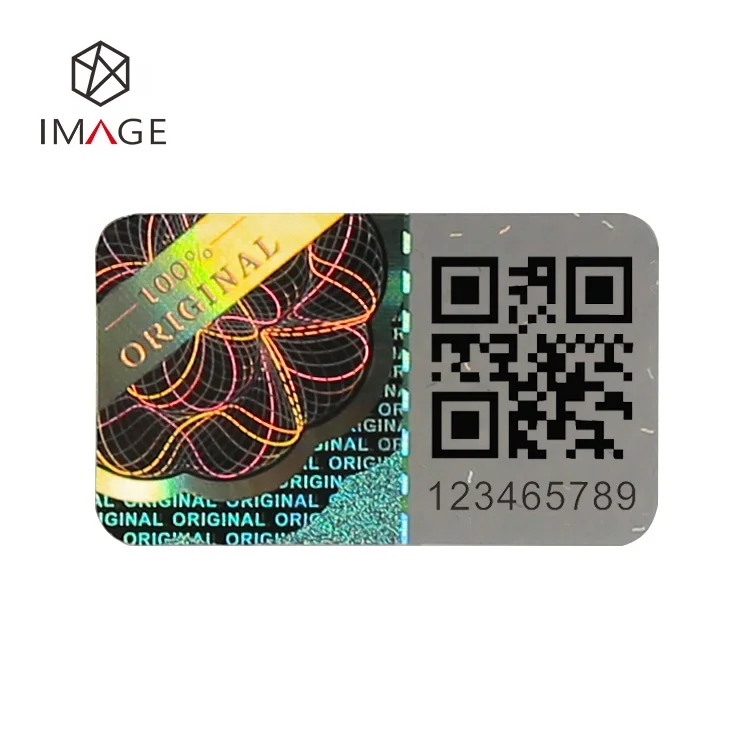 Наклейка с голограммой на заказ, QR-код, аутентификация безопасности, наклейка для медицинской упаковки