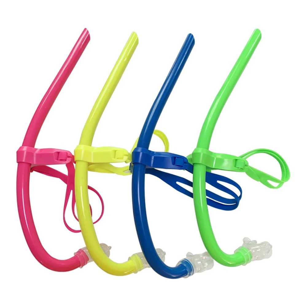 Food grade silicon PVC PC snorkel tube swim front snorkel for swimming training
