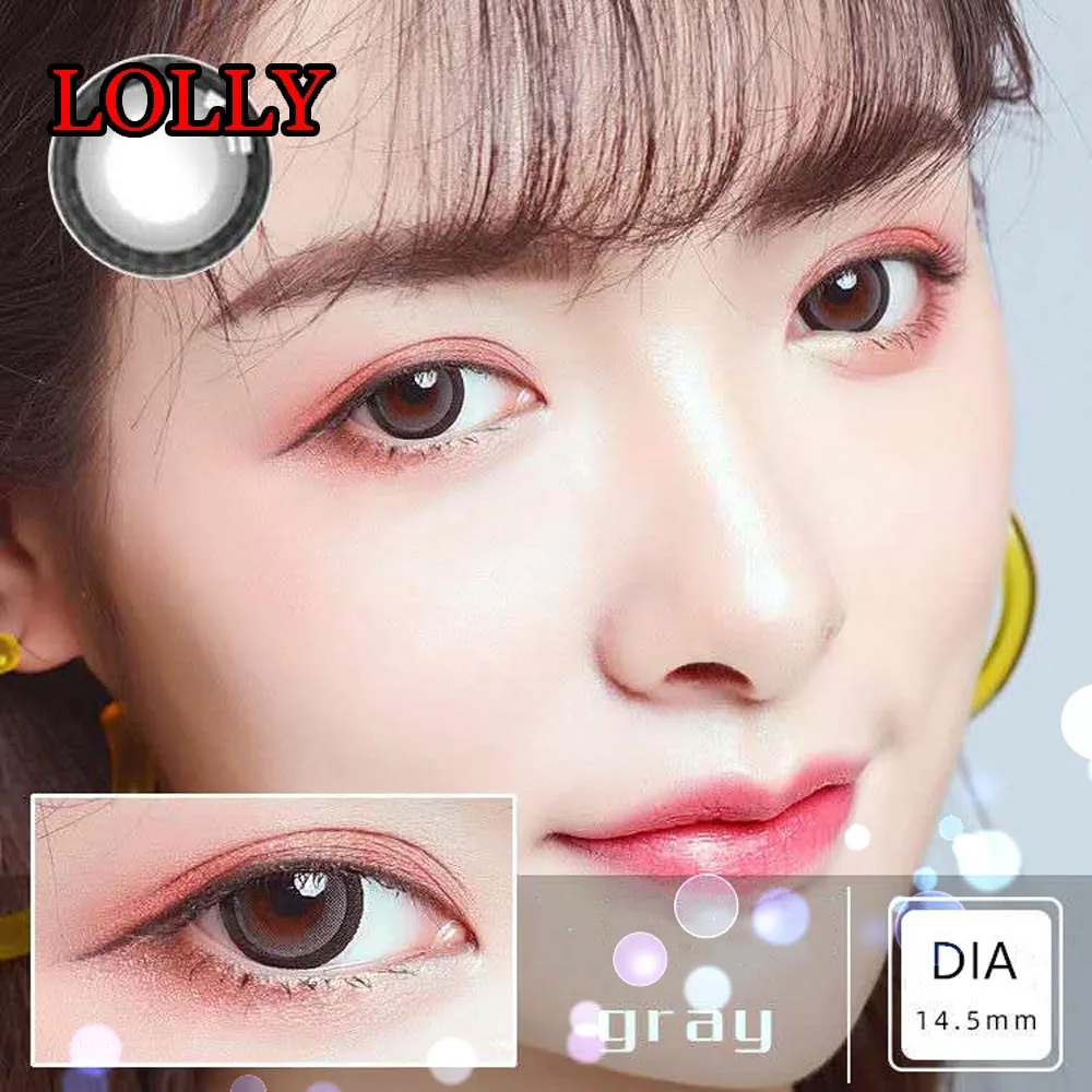  Японские цветные контактные линзы Dolly Eye Look большие косметические для глаз