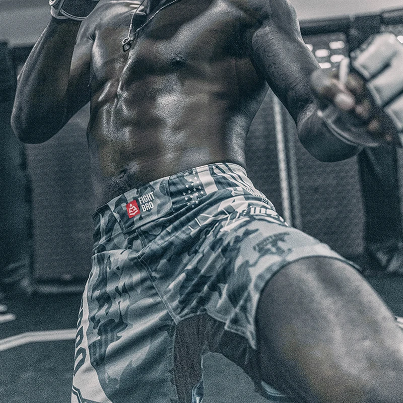 High Quality Custom Sublimation UFC Fight Grappling BJJ Mid-Thigh MMA Shorts