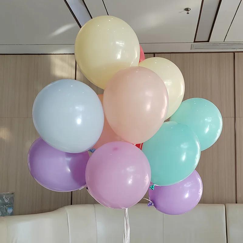 balloon supplier natural latex plain macaroon balloons rainbow 2.2g pure rubber balloons supplier