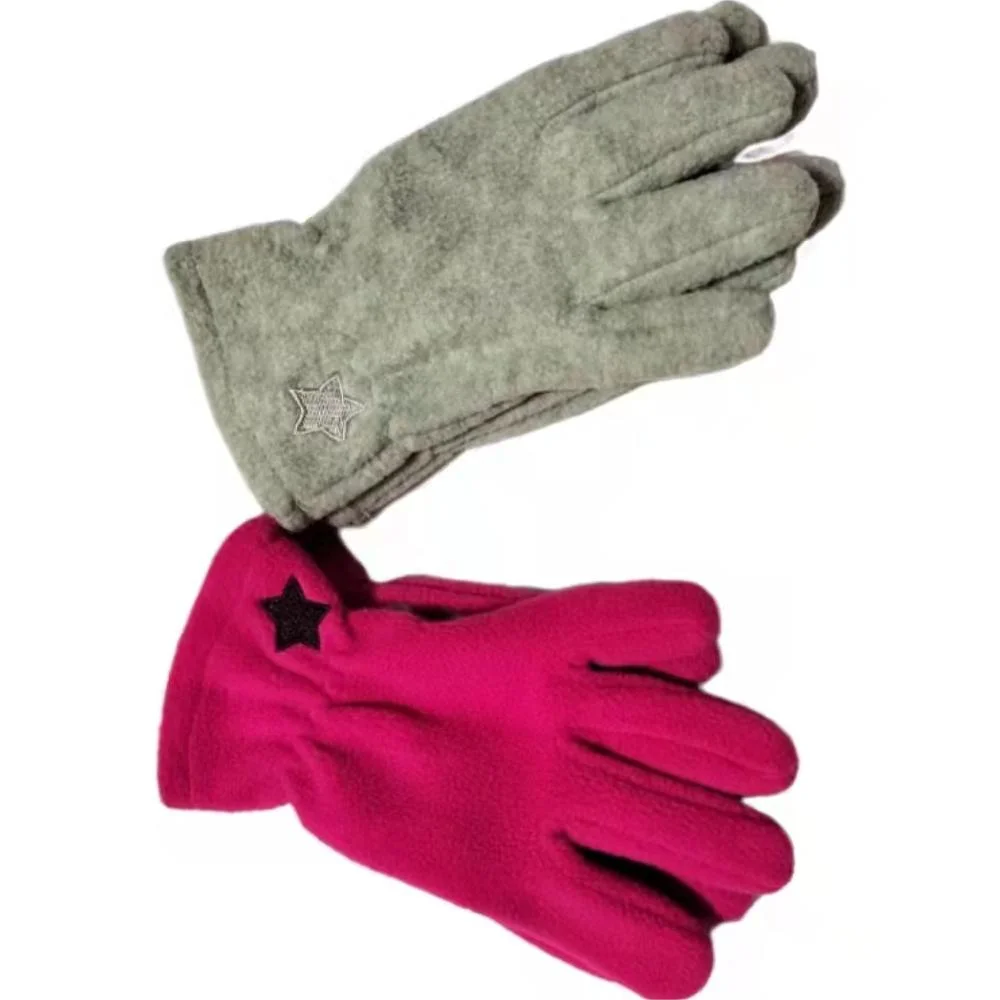Low price promotion polar fleece filmy polar fleece Winter Colorful gloves keep warm