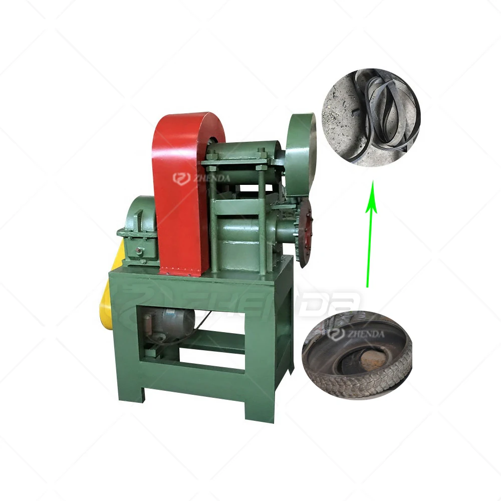 Rubber strip cutting machine /good price scrap tire recycling machine / waste tire strip cutter