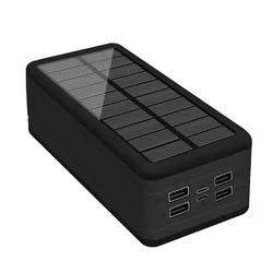 Bank power energy solaire solar power bank chargers 50000 mah power bank with flash light