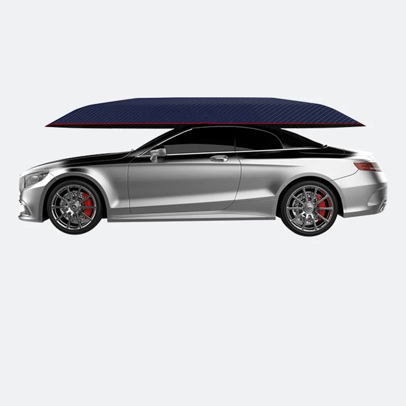 4m 4.5m 4.8m 5m Anti-UV automatic folding sun shade covering roof car cover umbrella sunshade with remote