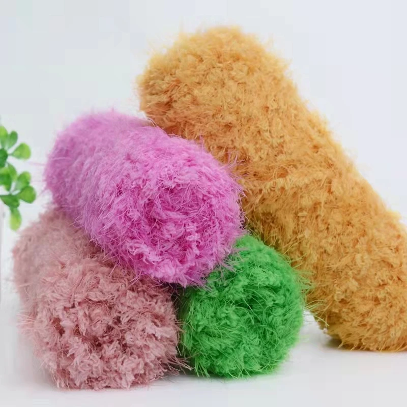 100G Ready To Ship Yarn Down Mink Hand Knitting Long Hair Mink Yarn  Wool Mink Fur Crochet Yarn