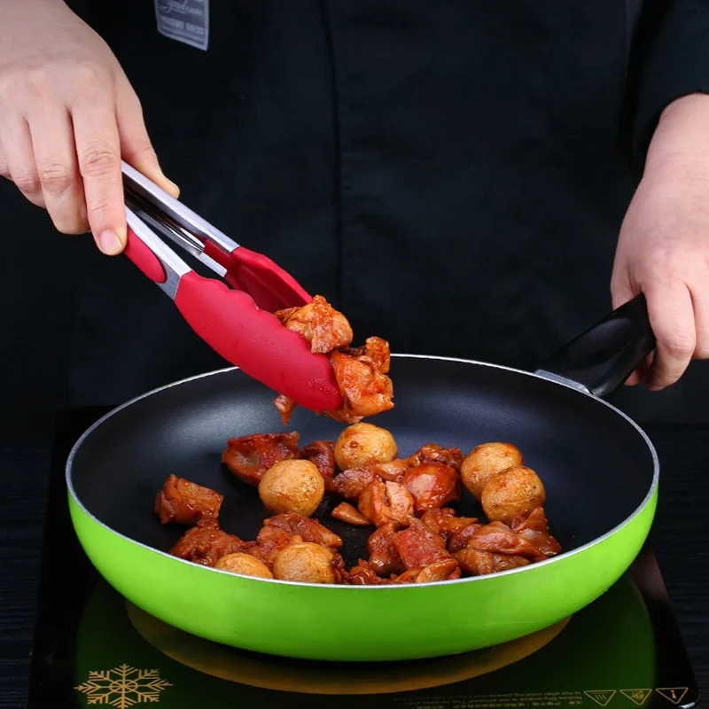 10 шт. цвета: черный, красный, пищевой интегрированная силиконовая кухонная утварь набор для кухни с цветная упаковочная коробка