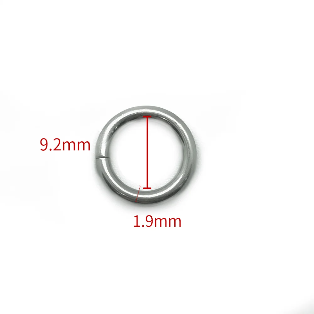 OR092019 flat metal o rings 1.25 black metal o ring metal rings for fur