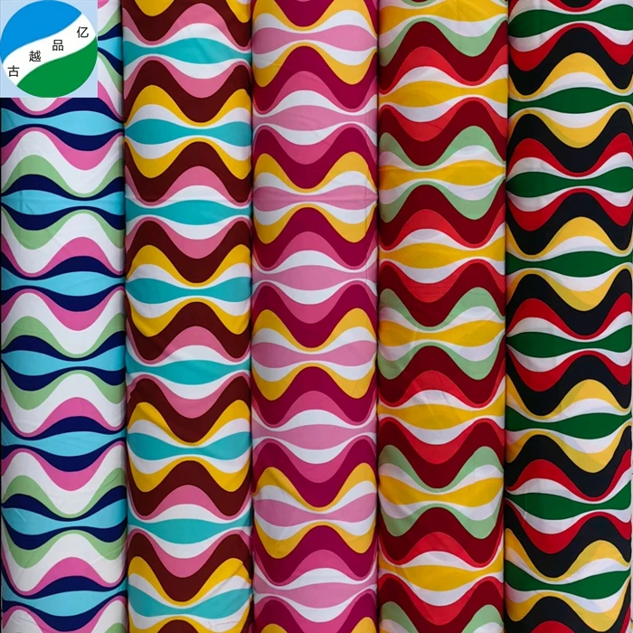 China textile woven spandex 4 way stretch print fabric stock lot quality wholesale for clothing