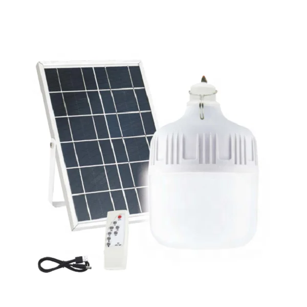 Wholesale  AC DC Bombillas Solar Chargeable Ampoule Rechargeable Lamps E27 Led Focos  Battery Emergency Lights Bulbs for Home
