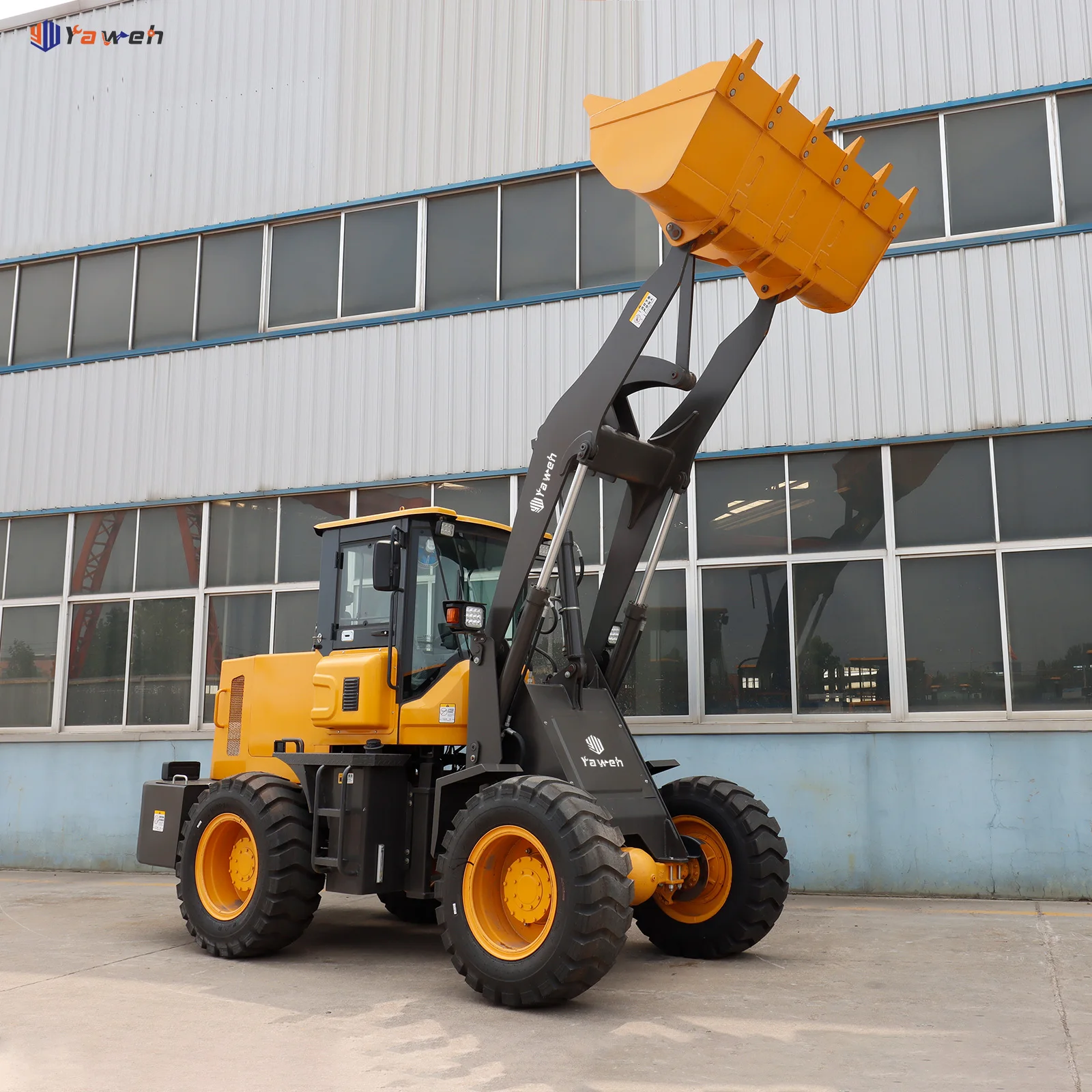 YAWEH Chinese high quality 4 wheel drive front end loader 600kg 800kg mini wheel loader with CE certificate