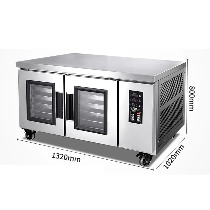 Refrigerated frozen Horizontal 10trays workbench Commercial Baking Equipment Electric Dough Proof Machine Fermentation