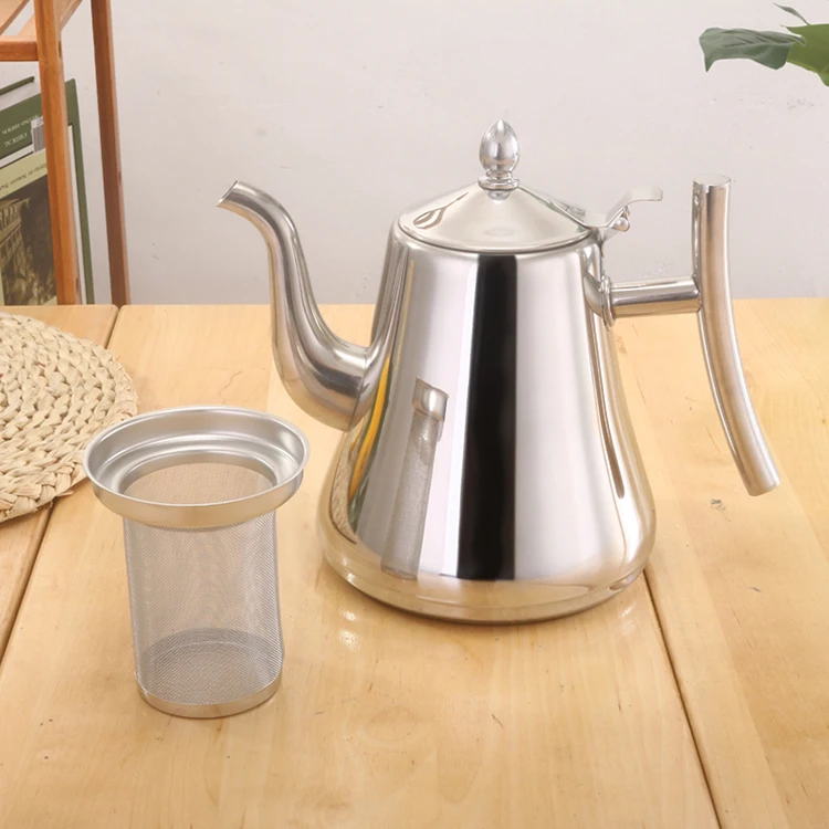 
Stainless Steel Teapot Infuser Strainer Water Jug Tea Pot Kettle 
