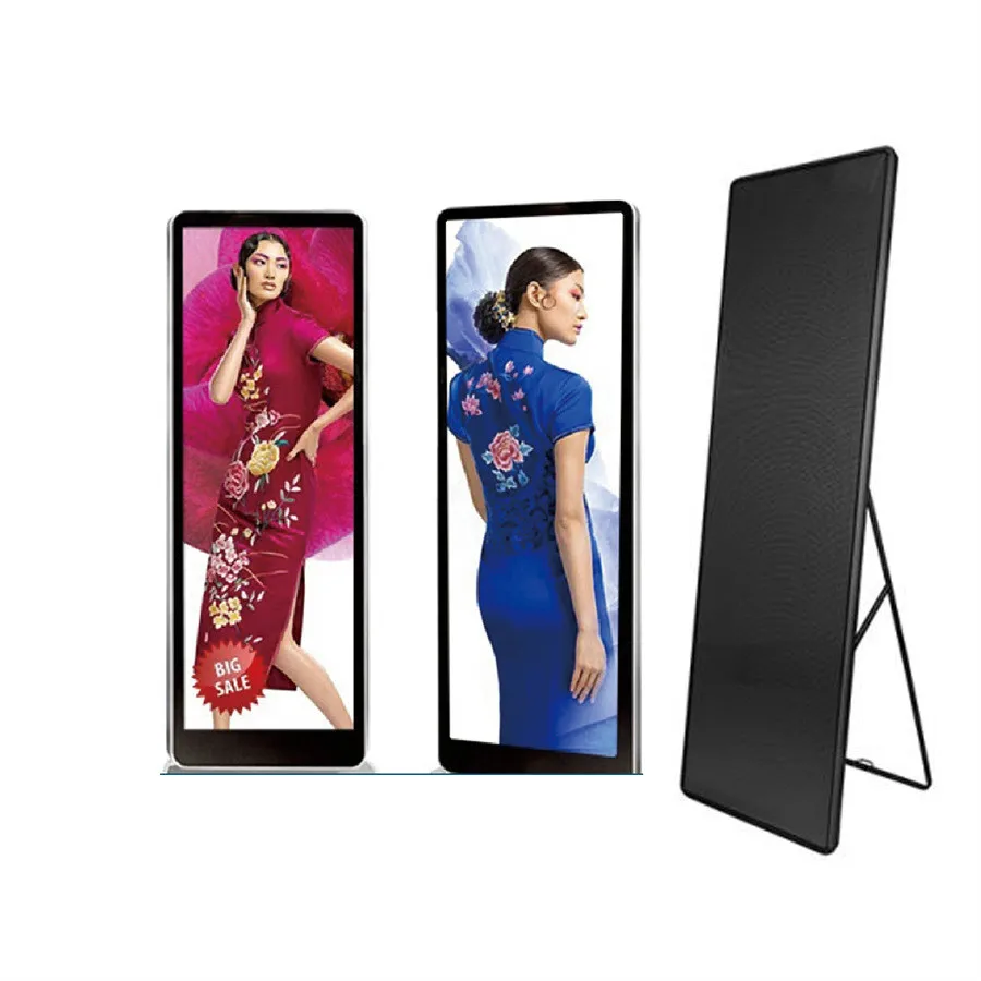 Умный беспроводной внутренний светодиодный дисплей стенд P1.86 P2 P2.5 плакат экран