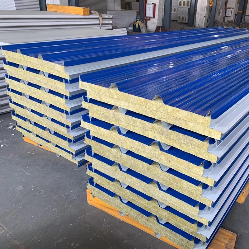 Professional Manufacturer Wholesale  Waterproof Insulation Materials Rock wool Sandwich Board