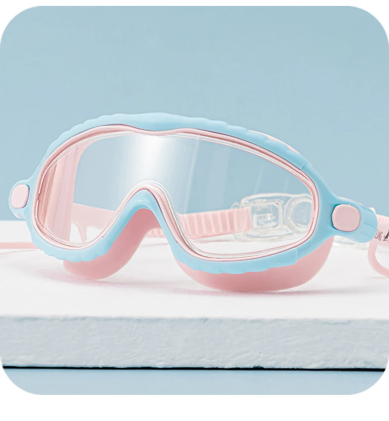 KH87-B Silicone Strap Swimming  Glasses Anti-fog Eye Protection Swimming Goggles For Children