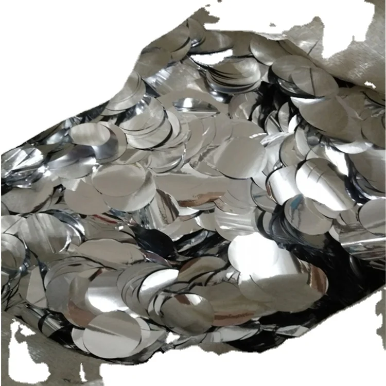 
2.5cm Metallic Silver confetti wholesale 