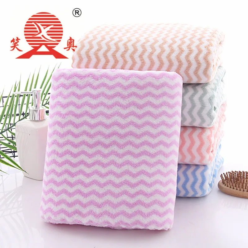 XIAOAO Manufacturer customized logo coral velvet towel adult absorbent face towel towel