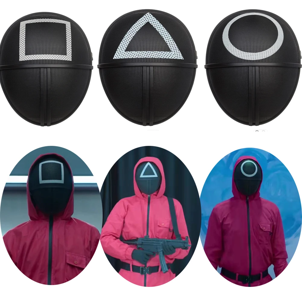 RS370 In stock Gaming Sweatshirt Jacket cos Halloween costume props Red squid jumpsuit