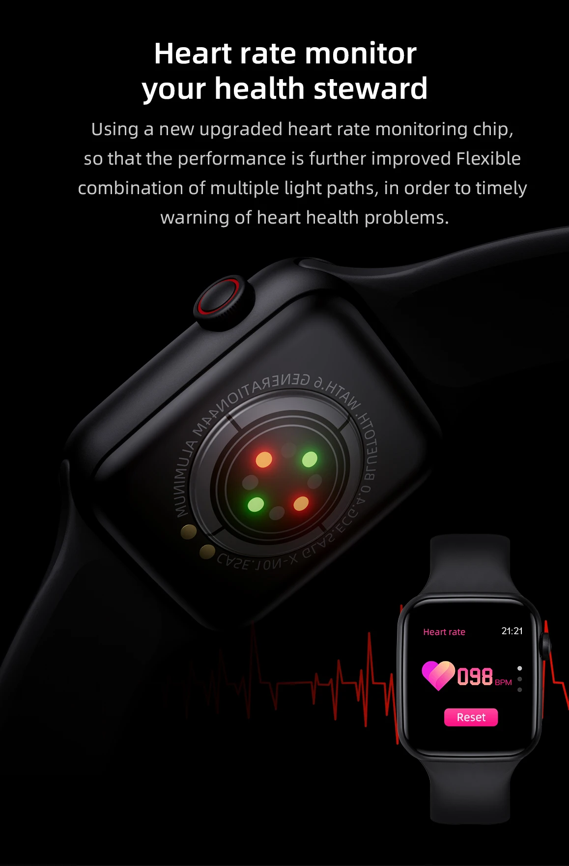 Custom Original Series Ip68 Waterproof Call Smart Watch Blood Pressure Monitor Smart Watch