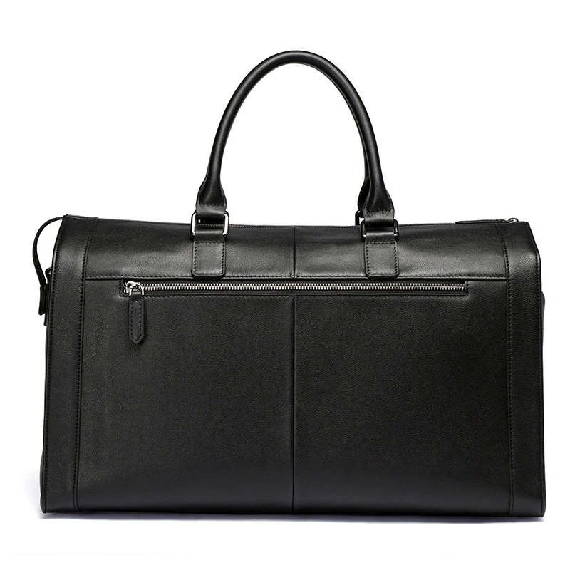 Hot selling storage duffel leather handbags factory custom portable weekend mens business luggage bags for travel